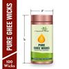 Organic Herbs Pure Ghee Wicks for Pooja | Pure Ghee Wicks | Diya Batti Puja Batti | 100 Wax Free Wicks view 3
