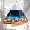 RESINWORLD Super Large Clear Silicone Pyramid Molds for Resin, 2Pcs Inner Pyramid Silicone Molds + 1Pcs Plastic Frame, Shiny Resin Mold for Chakra Orgonite Orgone DIY view 4