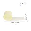 MECCANIXITY Crepe Paper Streamer Crepe Paper Decoration 82ft Long 1.77 Inch Wide for Wedding Ceremony Various Large Festivals Decoration, Cream view 2