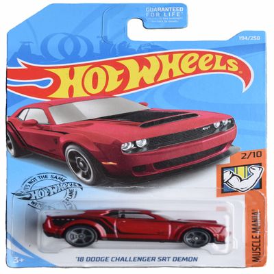 Hot Wheels '18 Dodge Challenger SRT Demon, Muscle Mania 2/10