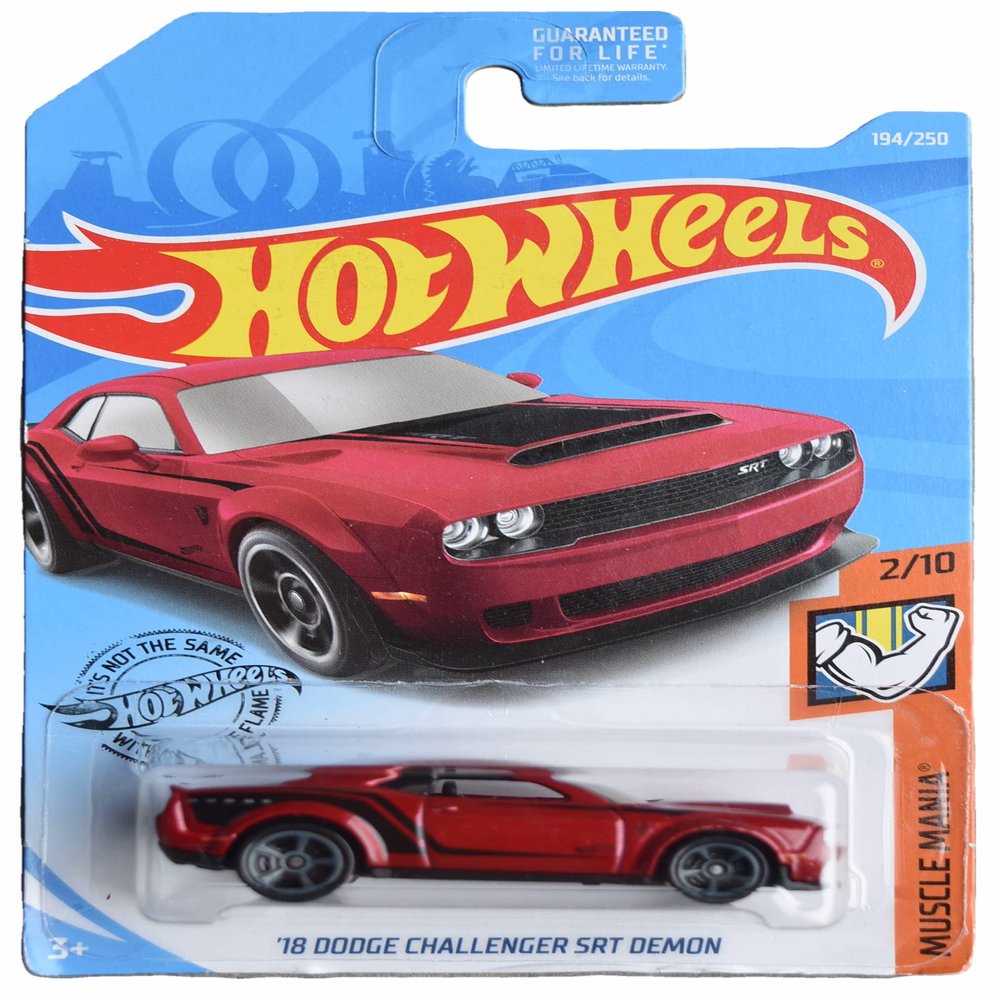 Hot Wheels '18 Dodge Challenger SRT Demon, Muscle Mania 2/10