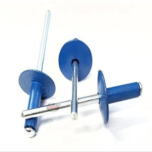 Chevron Blue 3/16" Pop Rivets Aluminum Large Head Exploding Banana Peel Back Fasteners .125 - .560 Grip Range