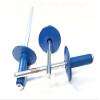 Chevron Blue 3/16" Pop Rivets Aluminum Large Head Exploding Banana Peel Back Fasteners .125 - .560 Grip Range view 1