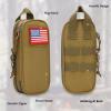 ATRIPACK Pencil Case Big Capacity High Large Storage Tactical Small Tool Pouch Bag Marker Pen Case Stationery Bag Travel Holder School College Office Organizer for Kids Men Women Adult Teens (Brown) view 3