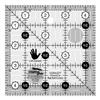 Creative Grids Quilt Ruler 4-1/2in x 4-1/2in Square CGR4LEFT Made in USA, Non-Slip Grip Acrylic Quilting, Sewing, Crafting, Patchwork Ruler for Measuring & Cutting Fabric view 1