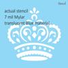 Stencils by Joanie 8" Royal Crown British Art Template Tiara Scroll King Queen DIY Craft Signs view 2