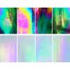LITMIND 8 Pack Stained Glass Sheets Variety Pack, 4 x 6 inch Iridescent Glass Sheets for Beginners, Mosaic Tiles for Crafts, Art Glass Pack (Opaque/Iridescent Black & White) view 1