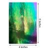LITMIND 8 Pack Stained Glass Sheets Variety Pack, 4 x 6 inch Iridescent Glass Sheets for Beginners, Mosaic Tiles for Crafts, Art Glass Pack (Opaque/Iridescent Black & White) view 3