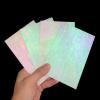 LITMIND 8 Pack Stained Glass Sheets Variety Pack, 4 x 6 inch Iridescent Glass Sheets for Beginners, Mosaic Tiles for Crafts, Art Glass Pack (Opaque/Iridescent Black & White) view 4