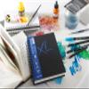 CANSON XL Textured Mixed Media 300gsm A4 Paper, Medium Grain, Spiral Pad Long Side, 34 White Sheets, Ideal for Professional Artists & Students view 2