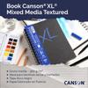 CANSON XL Textured Mixed Media 300gsm A4 Paper, Medium Grain, Spiral Pad Long Side, 34 White Sheets, Ideal for Professional Artists & Students view 4
