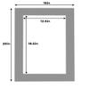 Poster Palooza 16x20 Mat for 13x19 Photo - Precut Mid Grey Picture Matboard for Frames Measuring 16 x 20 Inches - Bevel Cut Matte to Display Art Measuring 13 x 19 Inches - Acid Free Pack of 25 MATS view 4
