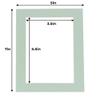 Poster Palooza 5x7 Mat for 4x6 Photo - Precut Honeydew Green Picture Matboard for Frames Measuring 5 x 7 Inches - Bevel Cut Matte to Display Art Measuring 4 x 6 Inches - Acid Free ONE MAT view 3