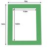 Poster Palooza 11x14 Mat for 8x10 Photo - Precut Bright Green Picture Matboard for Frames Measuring 11 x 14 Inches - Bevel Cut Matte to Display Art Measuring 8 x 10 Inches - Acid Free ONE MAT view 4