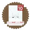 16x20 Mat for 13x19 Photo - Precut Aged Oak Brown Picture Matboard for Frames 16 x 20 Inches - Bevel Cut to Display Art 13 x 19 Inches - Acid Free Pack of 10 MATS with Backing Boards & Clear Bags view 1