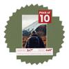 5x7 Mat for 4x6 Photo - Precut Dill Green Picture Matboard for Frames Measuring 5 x 7 Inches - Bevel Cut Matte to Display Art 4 x 6 Inches - Acid Free Pack of 10 MATS with Backing Boards & Clear Bags view 1