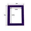 5x7 Mat for 4x6 Photo - Precut Purple Crocus Suede Picture Matboard for Frames Measuring 5 x 7 Inches - Bevel Cut Matte to Display Art Measuring 4 x 6 Inches - Acid Free Pack of TEN MATS view 4