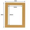 Poster Palooza 24x36 Mat for 20x30 Photo - Precut Rattan Beige Picture Matboard for Frames Measuring 24 x 36 Inches - Bevel Cut Matte to Display Art Measuring 20 x 30 Inches - Acid Free ONE MAT view 4