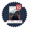 5x7 Mat for 4x6 Photo - Precut Navy Suede Picture Matboard for Frames Measuring 5 x 7 Inches - Bevel Cut Matte to Display Art 4 x 6 Inches - Acid Free Pack of 10 MATS with Backing Boards & Clear Bags view 1