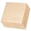 Plywood Sheet Board Squares, A Grade, 12 x 12 inch, 1/4 inch Thick, Pack of 5 Unfinished Wood for Crafts Basswood by Craftiff view 1