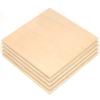 Plywood Sheet Board Squares, A Grade, 12 x 12 inch, 1/4 inch Thick, Pack of 5 Unfinished Wood for Crafts Basswood by Craftiff view 2