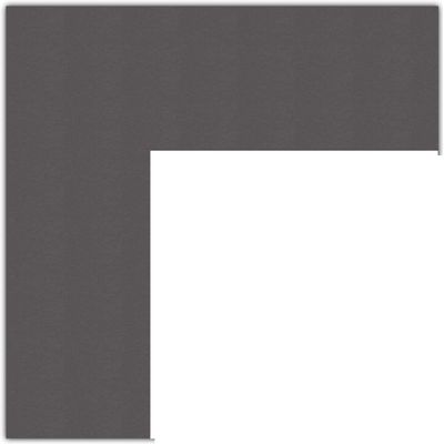 19x30 Cinder/Charcoal Custom Mat for Picture Frame with 15x26 Opening Size (Mat Only, Frame NOT Included)