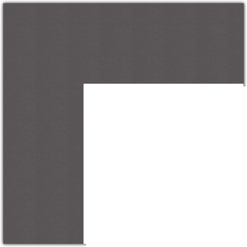 19x30 Cinder/Charcoal Custom Mat for Picture Frame with 15x26 Opening Size (Mat Only, Frame NOT Included)