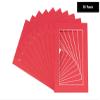 11x14 Mat for 8x10 Photo - Precut Deep Red Picture Matboard for Frames 11 x 14 Inches - Bevel Cut Matte to Display Art 8 x 10 Inches - Acid Free Pack of 10 MATS with Backing Boards & Clear Bags view 2