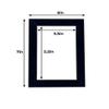 5x7 Mat for 4x6 Photo - Precut Navy Suede Picture Matboard for Frames Measuring 5 x 7 Inches - Bevel Cut Matte to Display Art Measuring 4 x 6 Inches - Acid Free ONE MAT with Backing Board & Clear Bag view 4