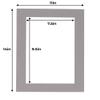 11x14 Mat for 8x10 Photo - Precut Charcoal Picture Matboard for Frames Measuring 11 x 14 Inches - Bevel Cut to Display Art Measuring 8 x 10 Inches - Acid Free ONE MAT with Backing Board & Clear Bag view 4