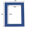 5x7 Mat for 4x6 Photo - Precut Bottle Blue Picture Matboard for Frames Measuring 5 x 7 Inches - Bevel Cut Matte to Display Art Measuring 4 x 6 Inches - Acid Free ONE MAT with Backing Board & Clear Bag view 4