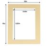 5x7 Mat for 4x6 Photo - Precut Tan Picture Matboard for Frames Measuring 5 x 7 Inches - Bevel Cut to Display Art Measuring 4 x 6 Inches - Acid Free Pack of 25 MATS with Backing Boards & Clear Bags view 3