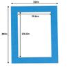 Poster Palooza 22x28 Mat for 18x24 Photo - Precut Bay Blue Picture Matboard for Frames Measuring 22 x 28 Inches - Bevel Cut Matte to Display Art Measuring 18 x 24 Inches - Acid Free Pack of TEN MATS view 4