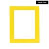 5x7 Mat for 4x6 Photo - Precut Yellow Picture Matboard for Frames Measuring 5 x 7 Inches - Bevel Cut Matte to Display Art Measuring 4 x 6 Inches - Acid Free ONE MAT with Backing Board & Clear Bag view 2