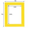 5x7 Mat for 4x6 Photo - Precut Yellow Picture Matboard for Frames Measuring 5 x 7 Inches - Bevel Cut Matte to Display Art Measuring 4 x 6 Inches - Acid Free ONE MAT with Backing Board & Clear Bag view 4
