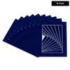 8.5x11 Mat for 5.5x8.5 Photo - Precut Brooke Blue Suede Picture Matboard for Frames Measuring 8.5 x 11 Inches - Bevel Cut Matte to Display Art Measuring 5.5 x 8.5 Inches - Acid Free Pack of TEN MATS view 2