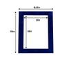 8.5x11 Mat for 5.5x8.5 Photo - Precut Brooke Blue Suede Picture Matboard for Frames Measuring 8.5 x 11 Inches - Bevel Cut Matte to Display Art Measuring 5.5 x 8.5 Inches - Acid Free Pack of TEN MATS view 4
