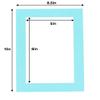 8.5x11 Mat for 5.5x8.5 Photo - Precut Aquamarine Blue Picture Matboard for Frames 8.5 x 11 Inches - Bevel Cut to Display Art 5.5 x 8.5 - Acid Free Pack of 25 MATS with Backing Boards & Clear Bags view 4