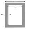 Poster Palooza 8.5x11 Mat for 5.5x8.5 Photo - Precut Mid Grey Picture Matboard for Frames Measuring 8.5 x 11 Inches - Bevel Cut Matte to Display Art Measuring 5.5 x 8.5 Inches - Acid Free ONE MAT view 4