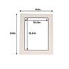 16x20 Mat for 11x14 Photo - Precut White with Black Core Picture Matboard for Frames Measuring 16 x 20 Inches - Bevel Cut Matte to Display Art Measuring 11 x 14 Inches - Acid Free ONE MAT view 3