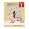 16x20 Mat for 12x18 Photo - Precut Soft Yellow Picture Matboard for Frames Measuring 16 x 20 Inches - Bevel Cut Matte to Display Art 12 x 18 Inches - Acid Free ONE MAT with Backing Board & Clear Bag view 1