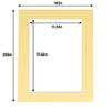 16x20 Mat for 12x18 Photo - Precut Soft Yellow Picture Matboard for Frames Measuring 16 x 20 Inches - Bevel Cut Matte to Display Art 12 x 18 Inches - Acid Free ONE MAT with Backing Board & Clear Bag view 4