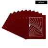 8.5x11 Mat for 5.5x8.5 Photo - Precut Bright Red Suede Picture Matboard for Frames Measuring 8.5 x 11 Inches - Bevel Cut Matte to Display Art Measuring 5.5 x 8.5 Inches - Acid Free Pack of 25 MATS view 2