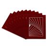 8.5x11 Mat for 5.5x8.5 Photo - Precut Bright Red Suede Picture Matboard for Frames Measuring 8.5 x 11 Inches - Bevel Cut Matte to Display Art Measuring 5.5 x 8.5 Inches - Acid Free Pack of 25 MATS view 3