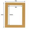 11x14 Mat for 8.5x11 Photo - Precut Rattan Beige Picture Matboard for Frames Measuring 11 x 14 Inches - Bevel Cut Matte to Display Art Measuring 8.5 x 11 Inches - Acid Free Pack of 100 MATS view 3