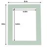 Poster Palooza 8x10 Mat for 5x7 Photo - Precut Honeydew Green Picture Matboard for Frames Measuring 8 x 10 Inches - Bevel Cut Matte to Display Art Measuring 5 x 7 Inches - Acid Free ONE MAT view 3