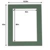 8.5x11 Mat for 5.5x8.5 Photo - Precut Hunter Green Picture Matboard for Frames Measuring 8.5 x 11 Inches - Bevel Cut Matte to Display Art Measuring 5.5 x 8.5 Inches - Acid Free Pack of TEN MATS view 4
