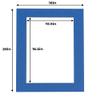 Poster Palooza 16x20 Mat for 11x17 Photo - Precut Royal Blue Picture Matboard for Frames Measuring 16 x 20 Inches - Bevel Cut Matte to Display Art Measuring 11 x 17 Inches - Acid Free Pack of 25 MATS view 4