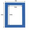 Poster Palooza 11x14 Mat for 8x10 Photo - Precut Royal Blue Picture Matboard for Frames Measuring 11 x 14 Inches - Bevel Cut Matte to Display Art Measuring 8 x 10 Inches - Acid Free Pack of Ten MATS view 4