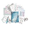 Darnassus DIY Journal Set for Girls Gifts Scrapbook Supplies Complete Kit for Kids Ages 6 and Up, Bullet Journal Notebook, Glue and Tape (Teal) view 3